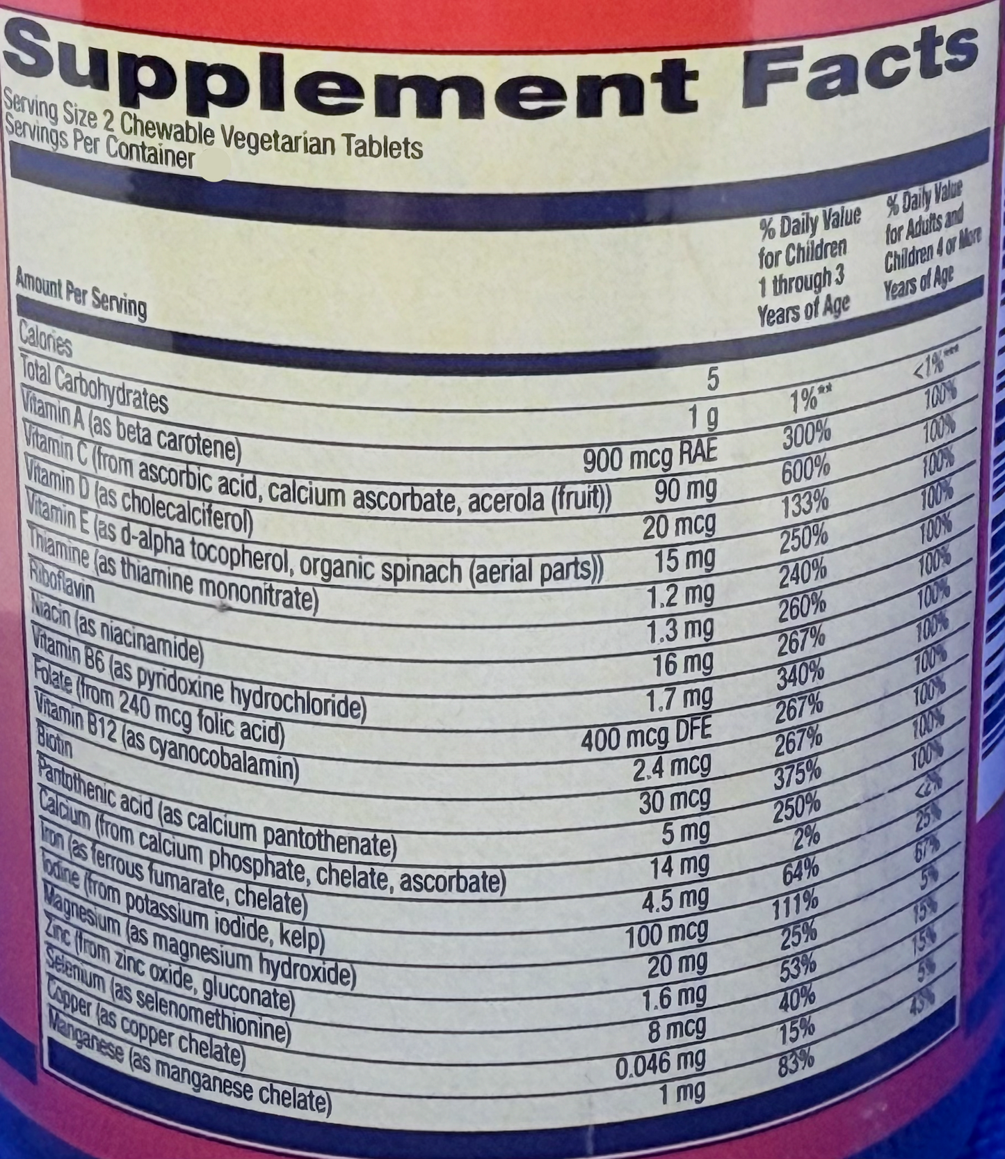 Betsy_s Basics Bengal Bites Supplement Facts