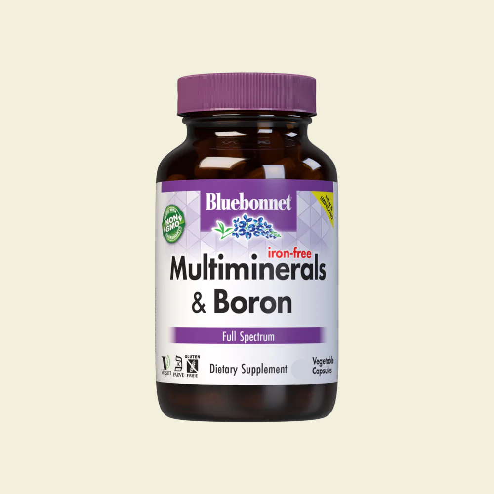 Bluebonnet Nutrition Multiminerals and Boron Iron Free