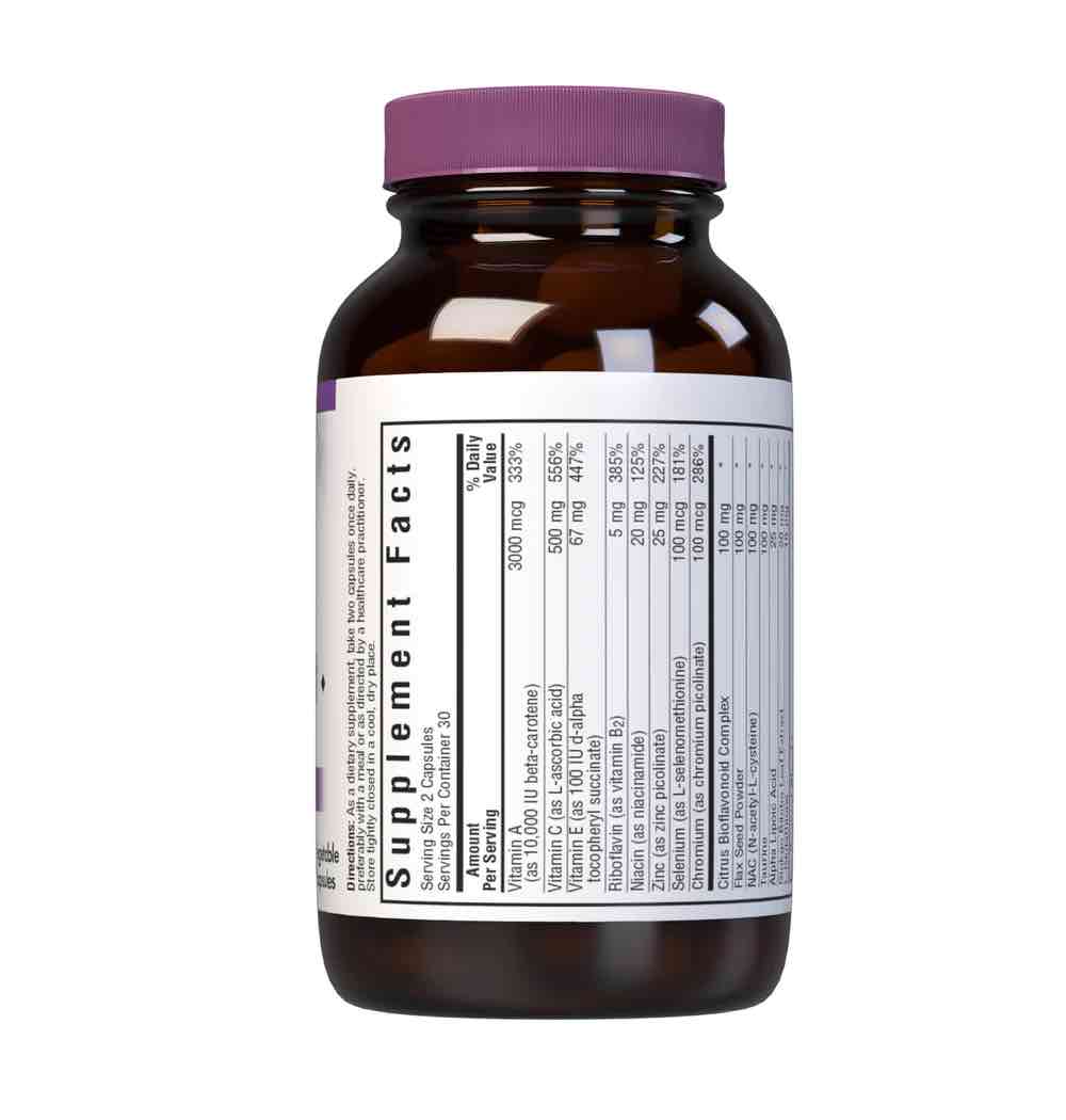 Bluebonnet Nutrition Eye Antioxidant Supplement Facts