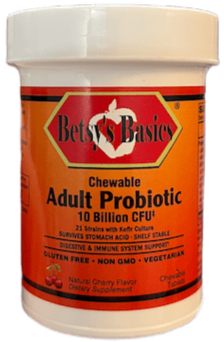 Betsy_s Basics Chewable Adult Probiotic 10 Billion CFU
