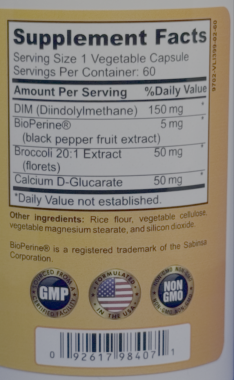 Betsy_s Basics Advanced DIM Complex Supplement Facts
