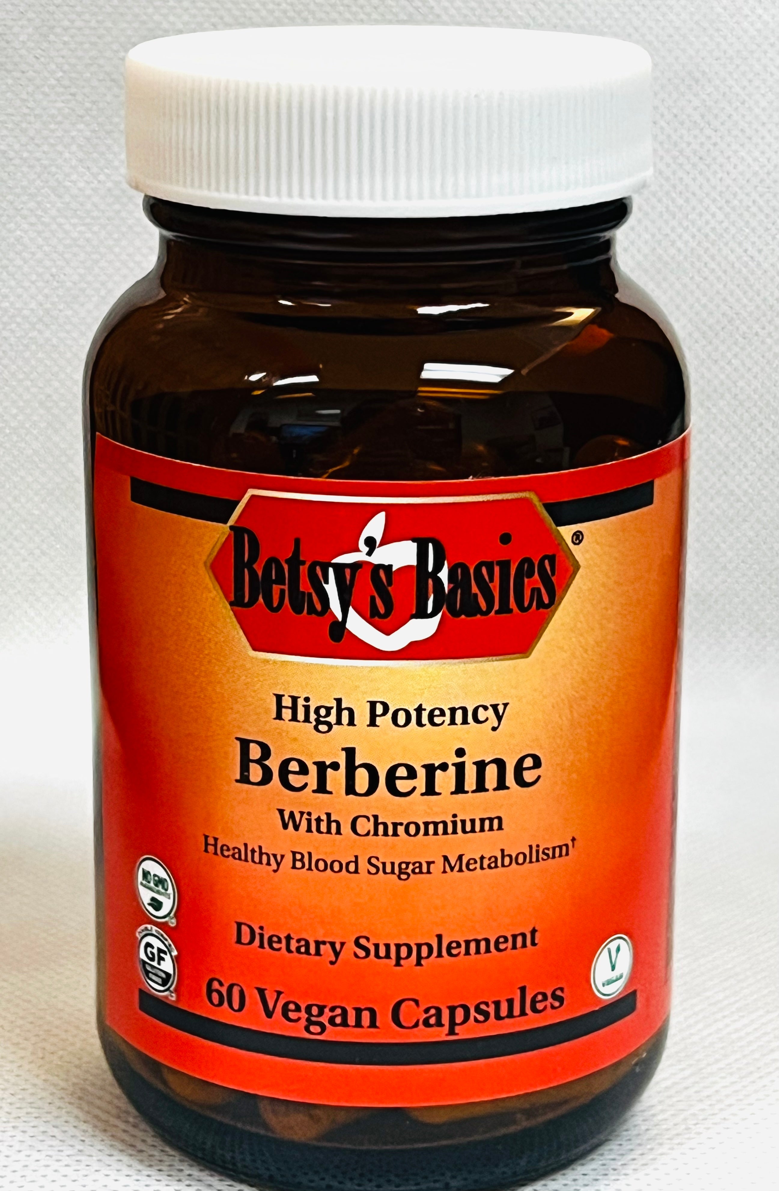 High Potency Berberine with Chromium, 60 vegan caps (VL935) – Betsy's