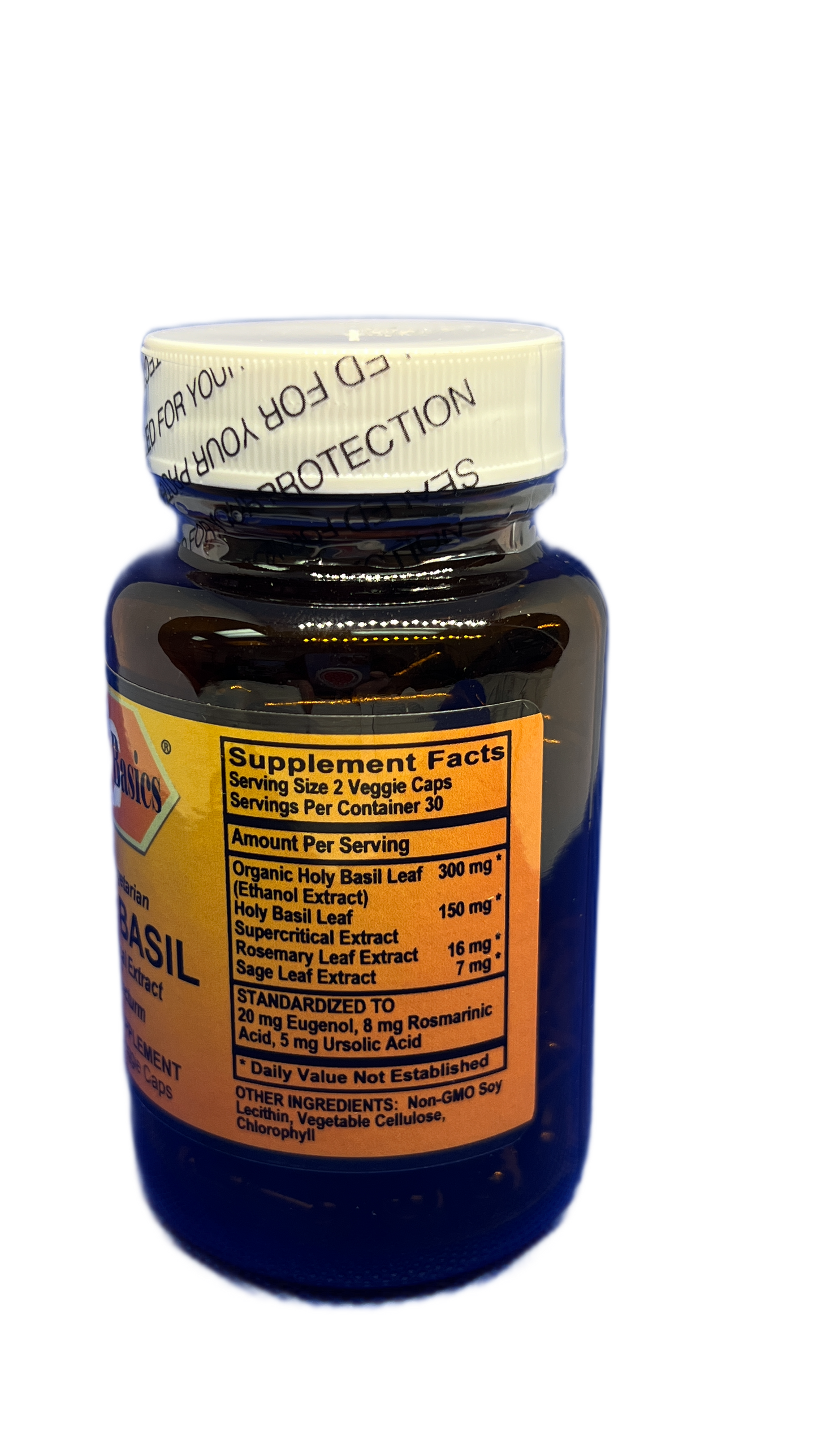 Betsy_s Basics Holy Basil Supercritical Extract Plus Full Spectrum Liquid Veggie Caps Supplement Facts
