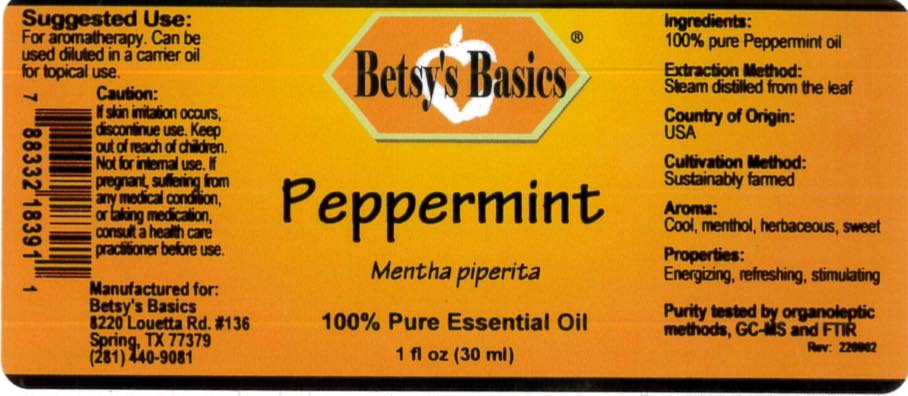 Betsy_s Basics Peppermint Pure Essential Oil