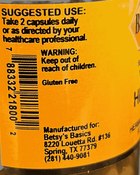 Betsy_s Basics Vein Health Left Panel Info