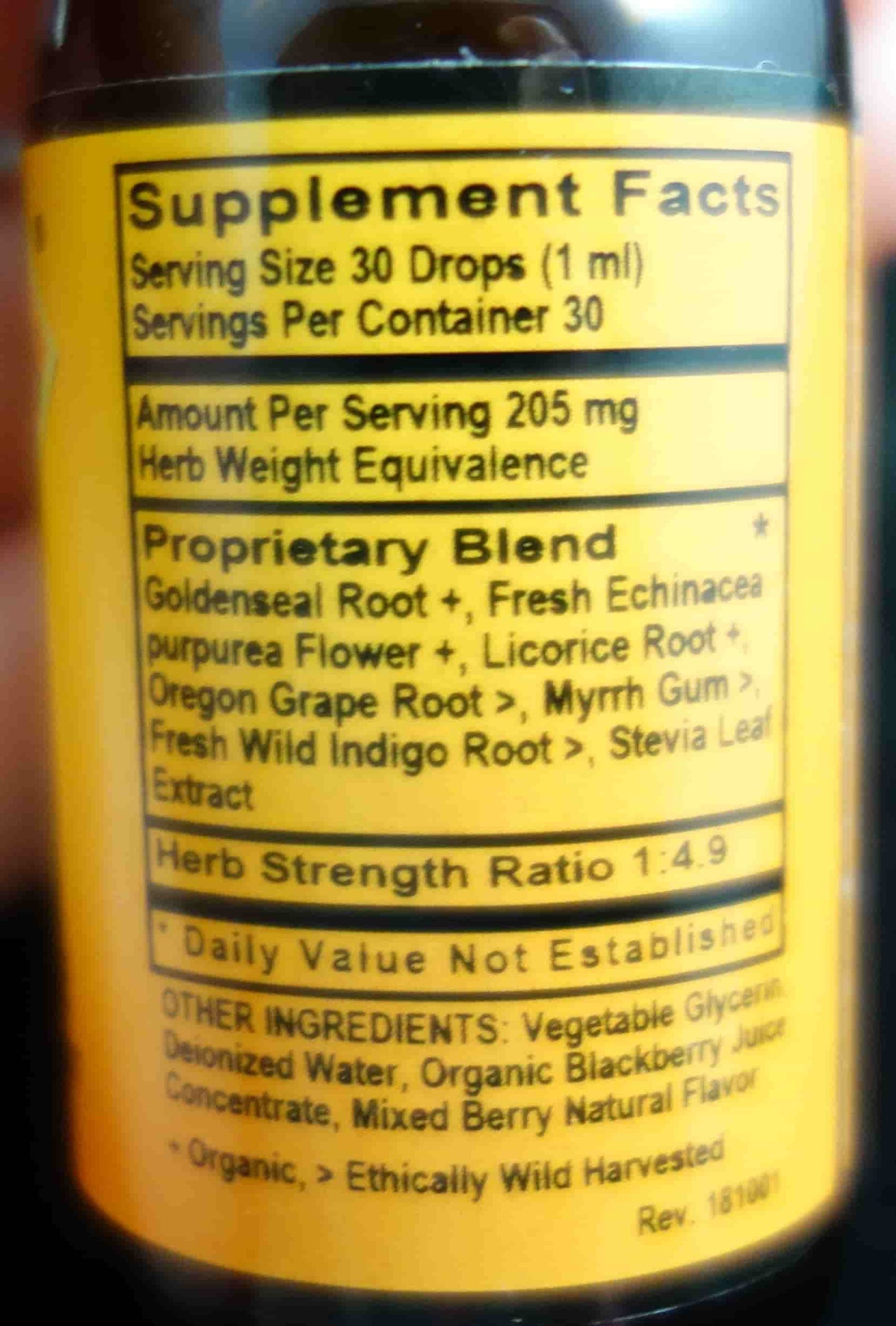 Betsy_s Basics Kid_s Biotic Berry Flavor Supplement Facts