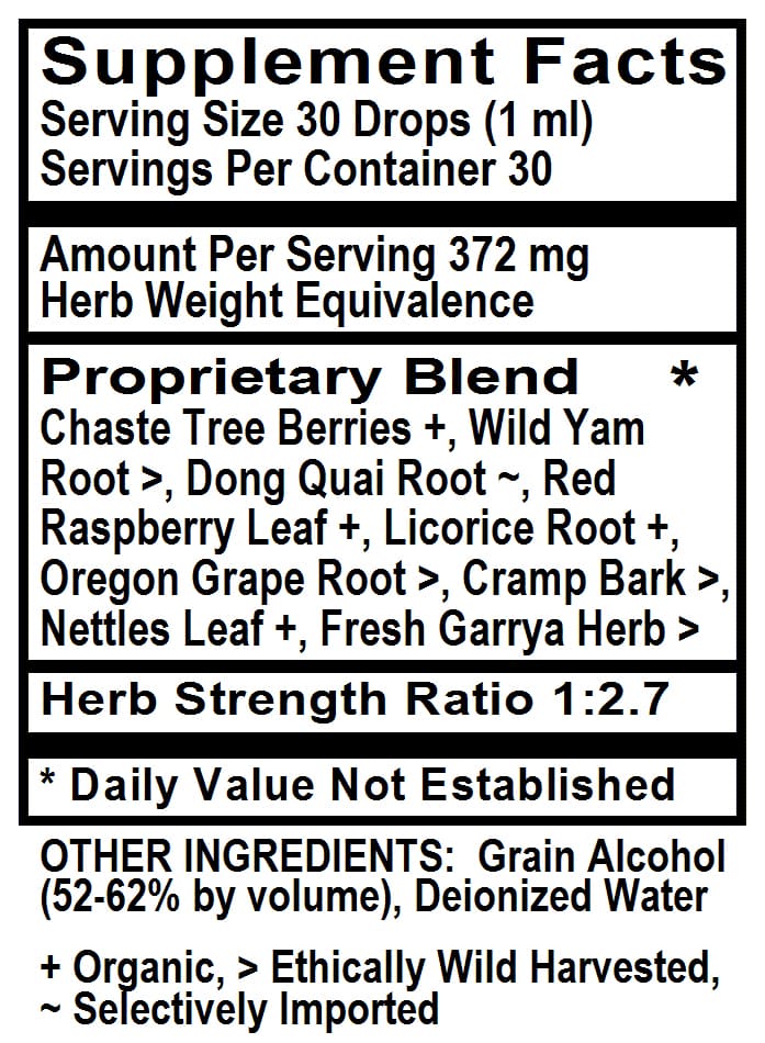 Betsy-s Basics Fem-Cycle Fem-Aid Supplement Facts