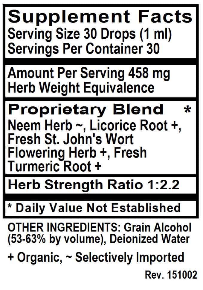 Betsy_s Basics Herp-Ease Liquid Supplement Facts