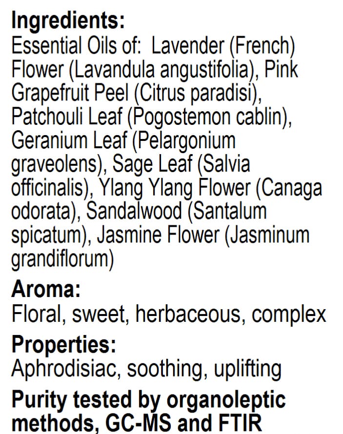 Betsy-s Basics Essential Love Essential Oil Supplement Facts