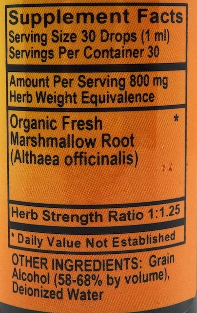 Betsy_s Basics Marshmallow Liquid Supplement Facts