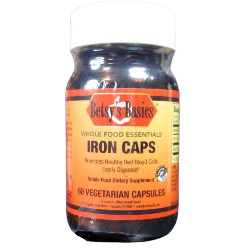 Betsy_s Basics Whole Food Essentials Iron Vegetarian Capsules