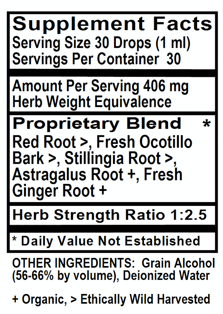 Betsy_s Basics Lymph Tonic Supplement Facts