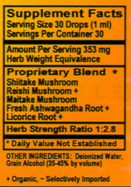 Betsy_s Basics Mushroom Master Supplement Facts