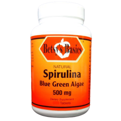 Betsy_s Basics Spirulina Blue Green Algae 500 mg