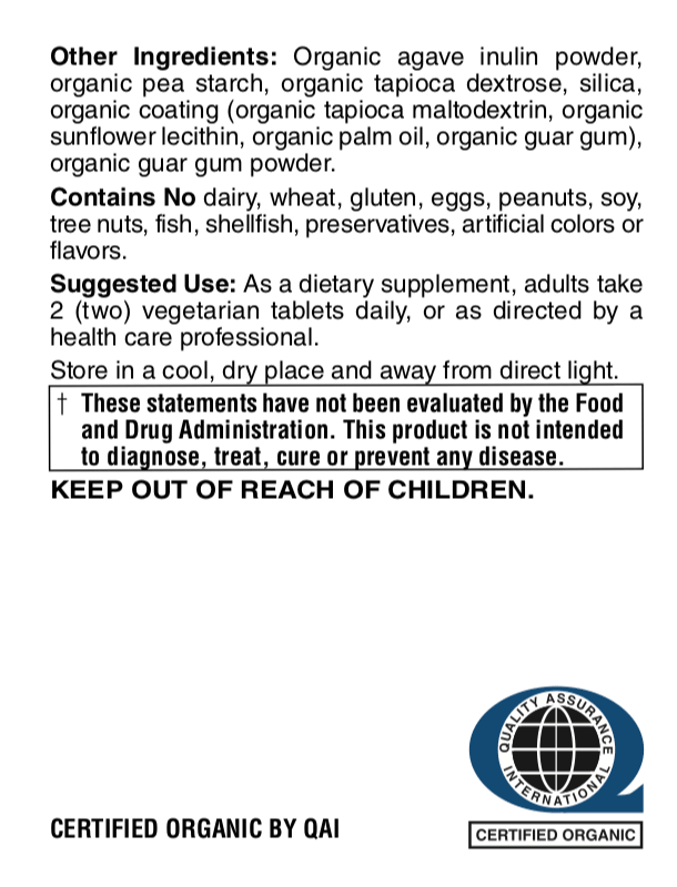Betsy_s Basics Certified Organic Whole Food B_Complex Supplement Facts 2 of 2