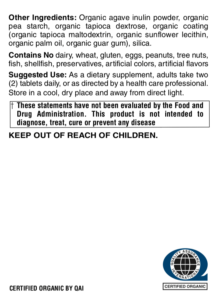 Betsy_s Basics Certified Organic Whole Food Men_s Multi Supplement Facts 2 of 2