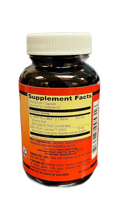Betsy_s Basics Ultimate Eye Formula Supplement Facts