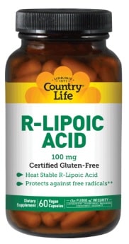 R-LIPOIC ACID 100 MG 60 VCAP By Country Life