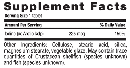 Country Life ARCTIC-KELP™ Supplement Facts