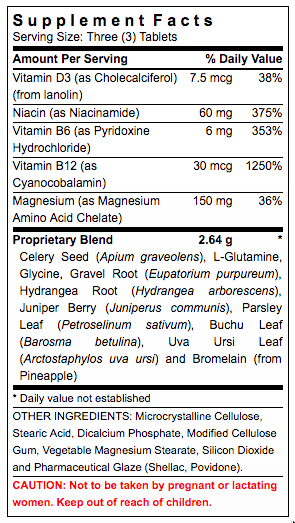 Michael's Naturopathic Programs KIDNEY FACTORS SUPPLEMENT FACTS