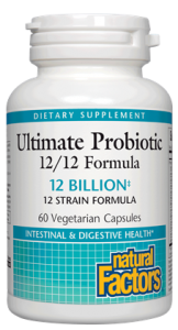 ULTIMATE PROBIOTIC 12/12 FORMULA 60 VCAP BY NATURAL FACTORS 