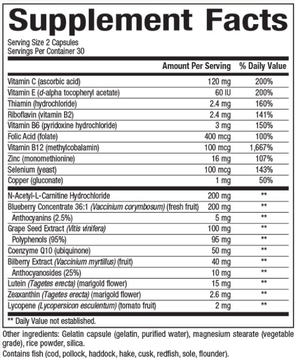 NATURAL FACTORS ADVANCED EYE FACTORS