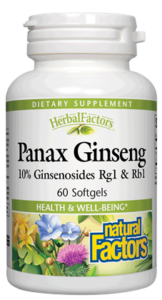 HERBAL FACTORS PANAX GINSENG 60 SGL BY NATURAL FACTORS