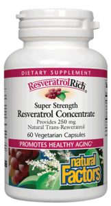 RESVERATROLRICH 500 MG 60 VCAP BY NATURAL FACTORS