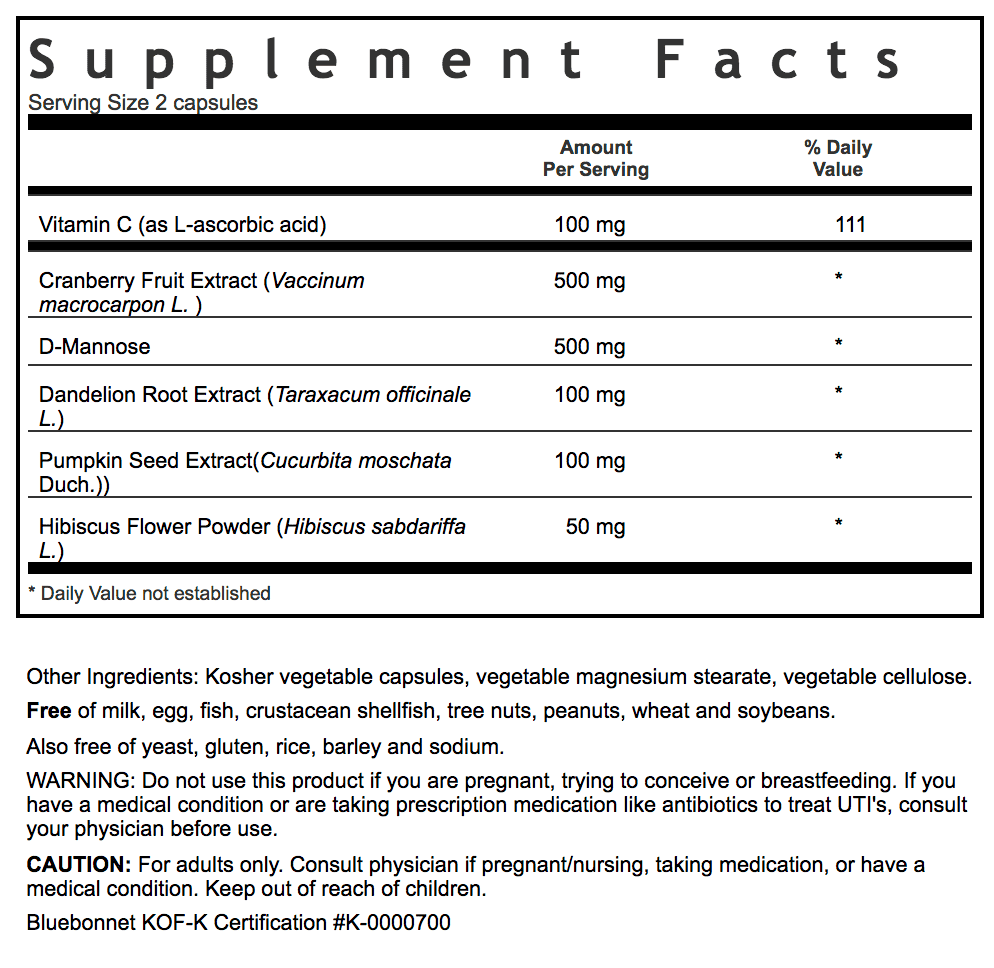 TARGETED CHOICE® URINARY TRACT SUPPORT, vcaps