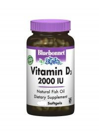 VITAMIN D3 2000 IU 100 SGL BY BLUEBONNET NUTRITION