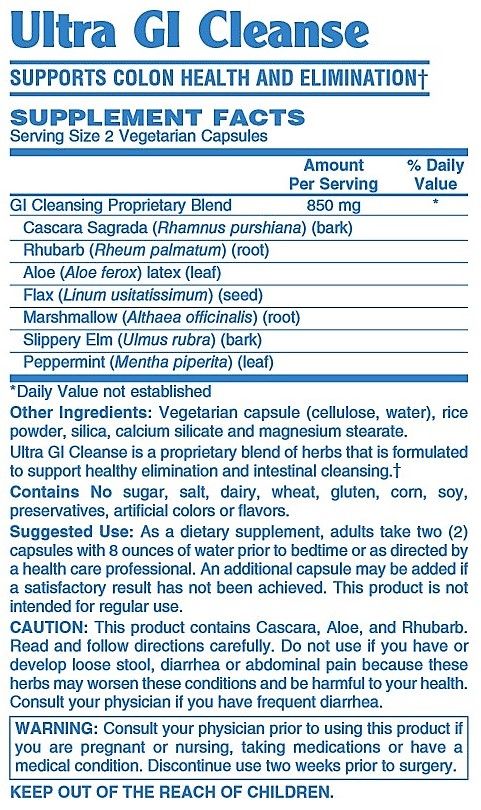 Ultra GI Cleanse*, 60 vcap