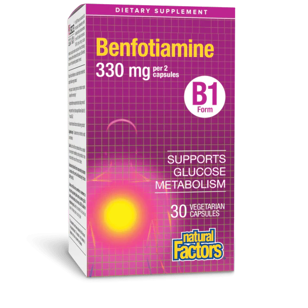 Natural Factors Benfotiamine 330 mg B1 Form