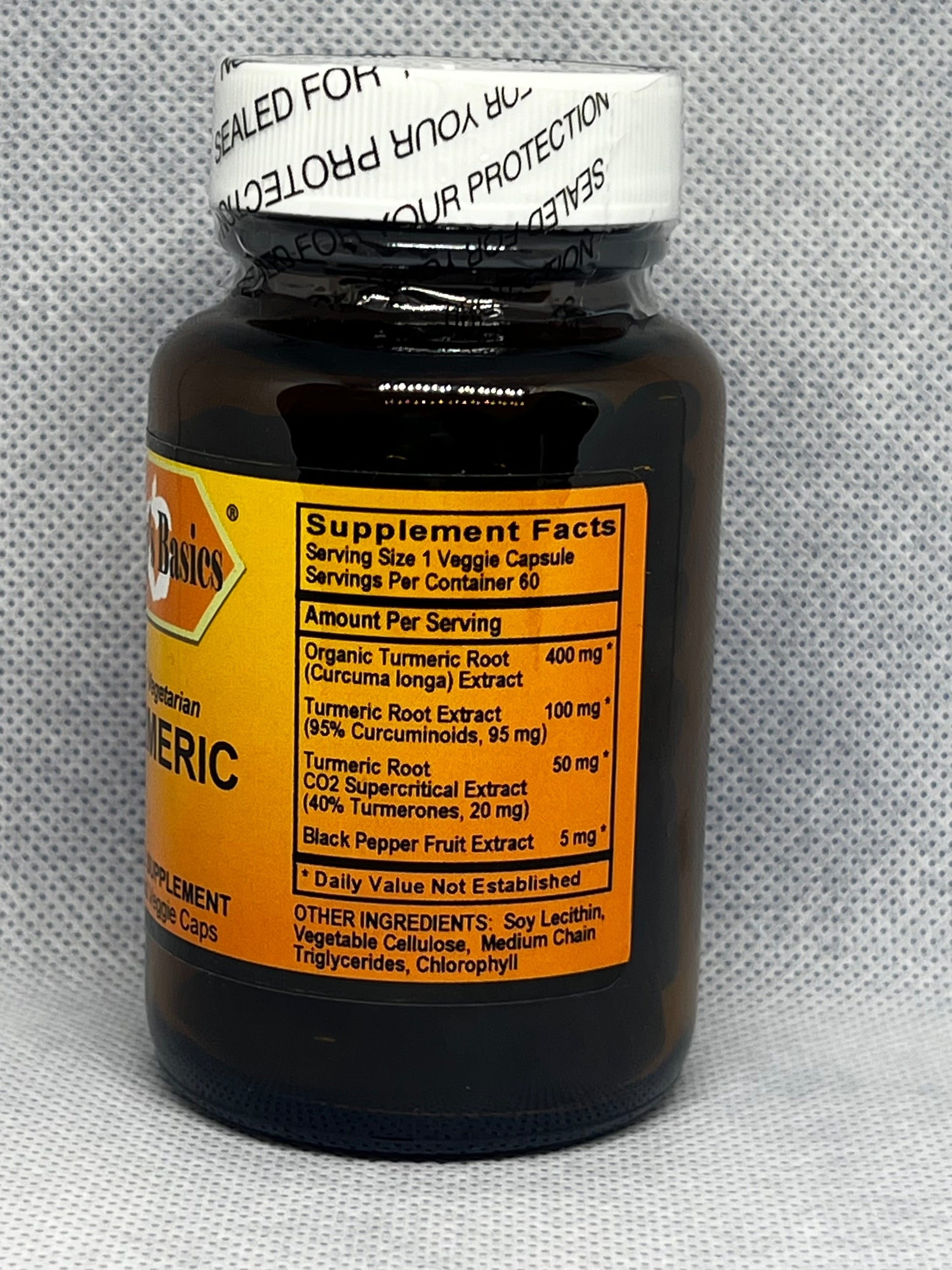 Betsy_s Basics Turmeric Liquid VCaps Supplement Facts