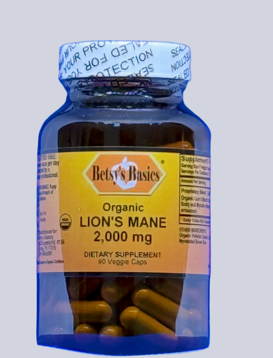 Betsy_s Basics Organic Lion_s Mane 2000 mg
