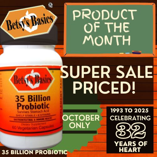 Betsy_s Basics 35 Billion Probiotic on Super Sale this October