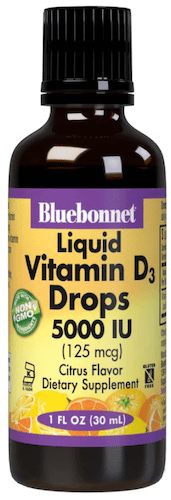 Bluebonnet Nutrition Liquid Vitamin D3 Drops 5000 iu