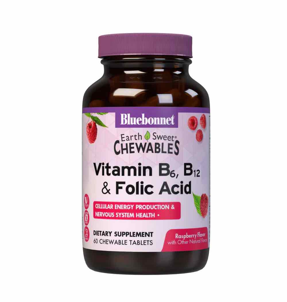 Bluebonnet Nutrition Vitamin B6 B12 and Folic Acid chew