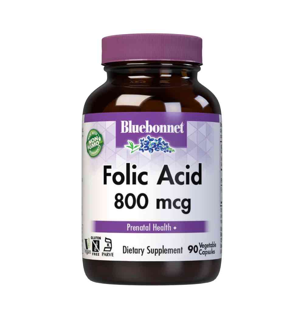 Bluebonnet Nutrition Folic Acid 800 mcg