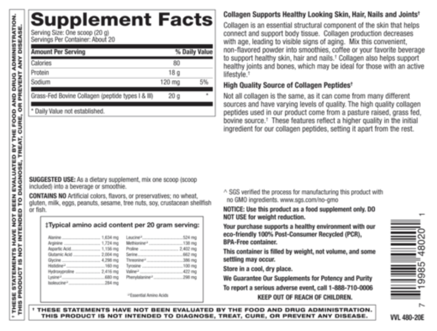 Betsy_s Basics Pure Collagen Peptides Supplement Facts