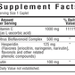 Bluebonnet Nutrition C1000 mg and Bioflavonoids Supplement Facts