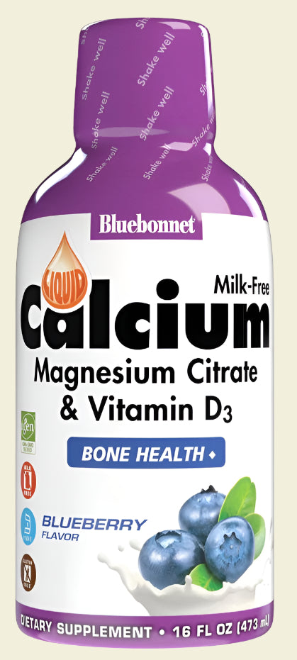 Bluebonnet Nutrition Liquid Calcium Magnesium Citrate and Vitamin D3