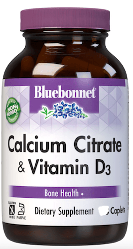 Bluebonnet Nutrition Calcium Citrate and Vitamin D3 Caplets