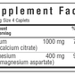 Bluebonnet Nutrition Calcium Citrate and Magnesium Supplement Facts