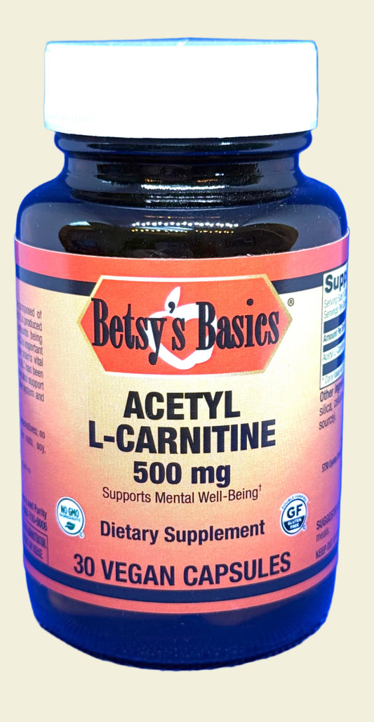 Betsy_s Basics Acetyl L-Carnitine 500 mg