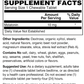 High Potency Chewable Melatonin 10 mg Supplement Facts