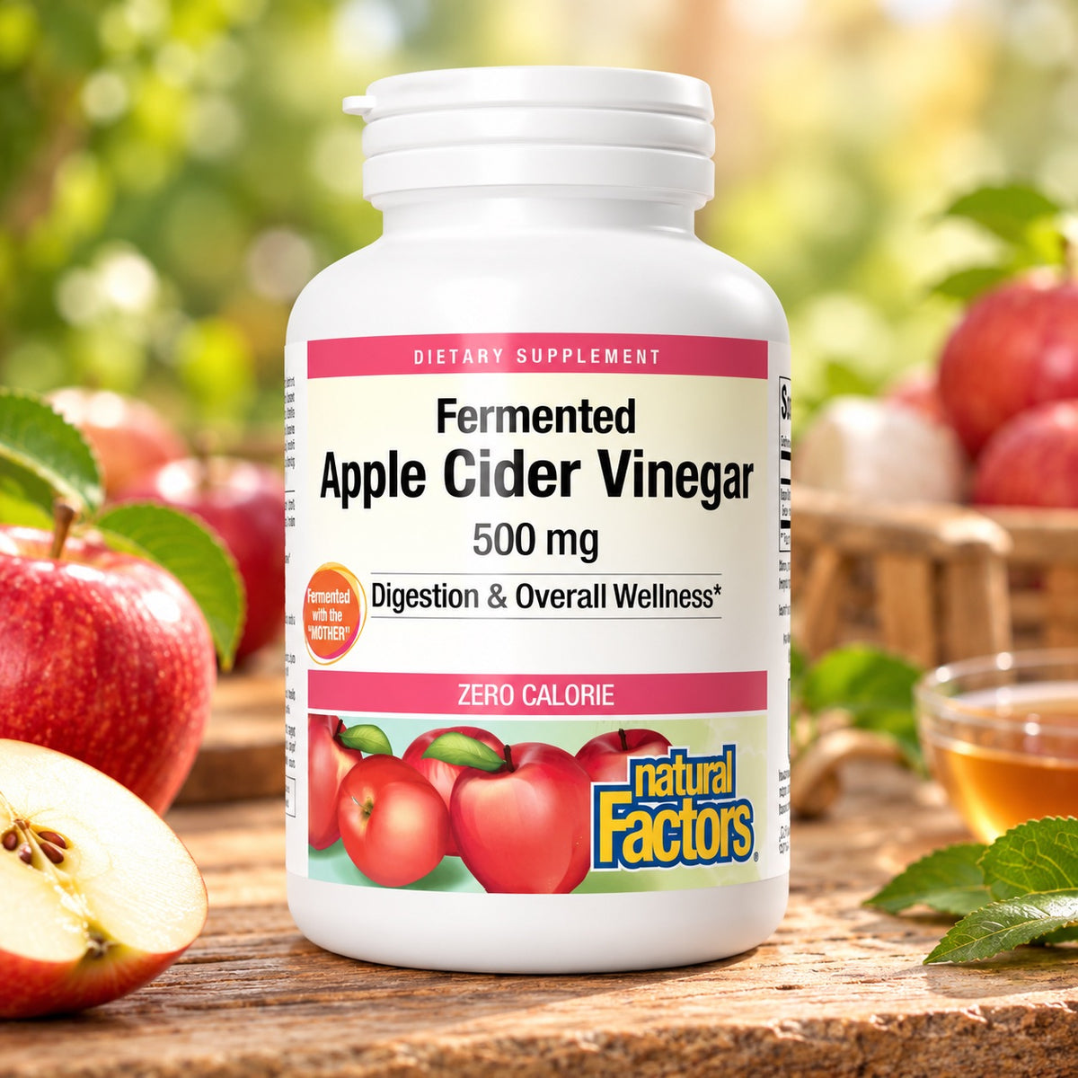 Natural Factors Apple Cider Vinegar 500 mg