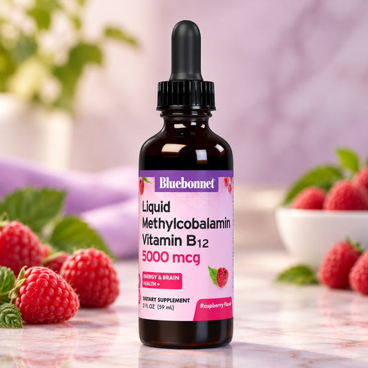 Bluebonnet Nutrition Liquid Methylcobalamin Vitamin B12 5000 mcg