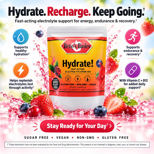 Betsy_s Basics Hydrate Berry Blast Flavor Stick Packs