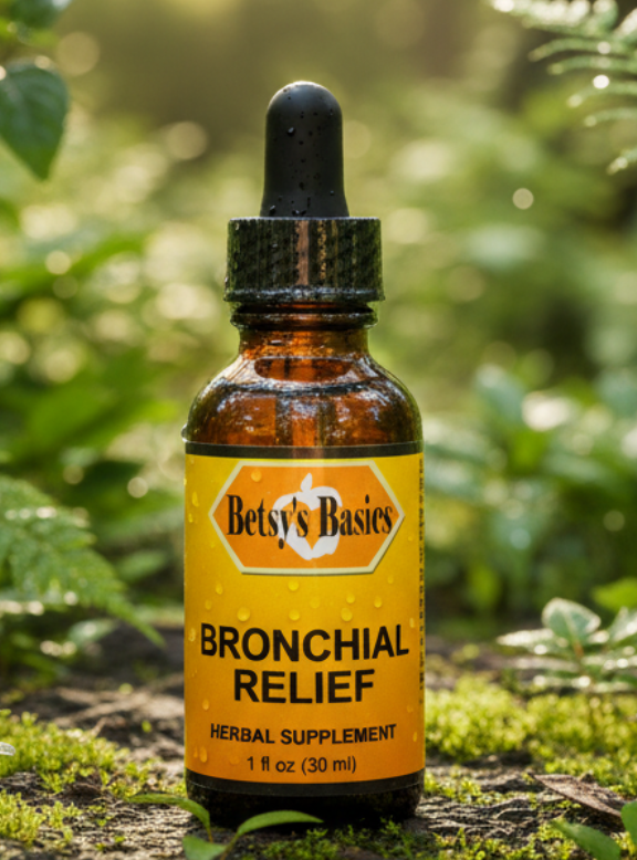 Betsys Basics Bronchial Relief Liquid Herbal Supplement