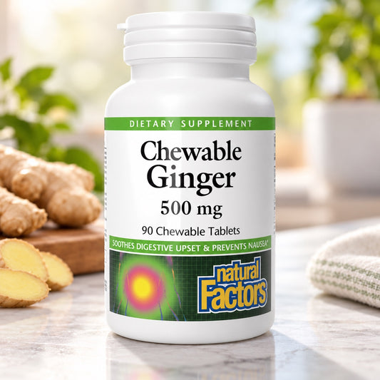 Natural Factors Chewable Ginger 500 mg